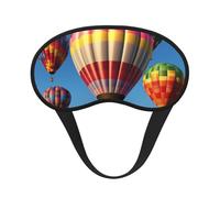 Masque de sommeil montgolfière pour femmes et hommes, masque pour les yeux pour dormir, masque de sommeil bloquant la lumière avec sangle élastique, bandeau pour les yeux pour la sieste en avion, ca