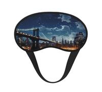 Masque de sommeil Moon Light New York City pour hommes et femmes, masque occultant pour dormir, relaxant, sans pression nocturne, bandeau doux et respirant pour les yeux, pour les voyages, le travail