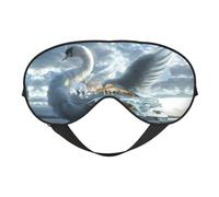 Masque de sommeil - Motif cygne - Yacht - Pour le sommeil - Pour homme et femme - Occultant - Pour voyage/sommeil
