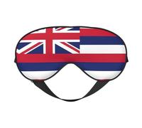 Masque de sommeil motif drapeau hawaïen, masque doux pour les yeux, sangle réglable, fonctionne en position de sieste