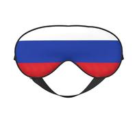 Masque de sommeil motif drapeau russe - Masque doux pour les yeux - Sangle réglable - Aide au sommeil