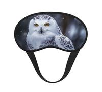 Masque de sommeil motif hibou arctique pour dormir sur le côté, masque de sommeil occultant pour homme et femme, masque de sommeil sans pression, doux, respirant, confortable pour dormir la nuit
