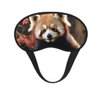 Masque de sommeil motif pandas rouges pour dormir sur le côté, masque de sommeil occultant pour homme et femme, masque de sommeil sans pression, doux, respirant, confortable pour dormir la nuit