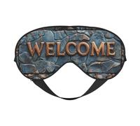 Masque de sommeil mural en pierre avec sangle réglable, protection pour les yeux, bloque la lumière pour femmes et hommes, voyage en avion, sieste, méditation