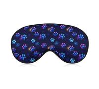 Masque de sommeil néon motif patte de chien, masque de sommeil occultant doux, bandeau pour les yeux, idéal pour une sieste profonde en voyage.