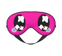 Masque de sommeil noir avec yeux tristes et larmoyants, bandeau de nuit, doux et sans pression, avec sangle élastique, pour la maison, les voyages, le bureau, la sieste et le yoga.