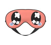 Masque de sommeil noir avec yeux tristes et larmoyants, bandeau de nuit, doux et sans pression, avec sangle élastique, pour la maison, les voyages, le bureau, la sieste et le yoga.