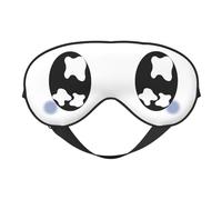 Masque de sommeil noir avec yeux tristes et larmoyants, bandeau de nuit, doux et sans pression, avec sangle élastique, pour la maison, les voyages, le bureau, la sieste et le yoga.