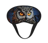 Masque de sommeil noir en forme de hibou pour homme et femme, masque de sommeil doux et confortable, masque de sommeil occultant pour voyage, yoga, sieste, travail