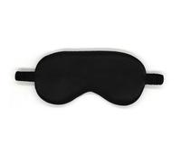Masque de sommeil noir en satin doux pour les yeux bloquant la lumière | Masque de sommeil confortable bloquant la lumière pour sieste au bureau, voyage, avion, repos à la maison et utilisation en