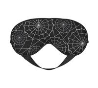 Masque de sommeil noir en toile d'araignée, masque de sommeil double face, masque de sommeil pour homme et femme, masque occultant pour dormir, voyage