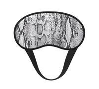 Masque de sommeil noir et blanc en peau de serpent pour adultes occultant, masque confortable bloquant la lumière pour les voyages, le yoga