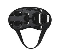 Masque de sommeil noir imprimé robot souple pour les yeux sans pression pour dormir, masques pour les yeux pour les dormeurs latéraux