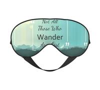 Masque de sommeil « Not All Those Who Wander are Lost1 » - Masque de sommeil double face pour homme et femme - Occultant pour dormir et voyager