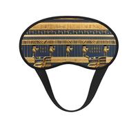 Masque de sommeil occultant à fresques pharaoniques égyptiennes, polyester doux, anti-lumière, élégant, convient pour les hommes et les femmes, pour le travail quotidien et les voyages en plein air.