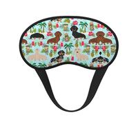 Masque de sommeil occultant à imprimé ananas pour les yeux sur le côté, doux et confortable, parfait pour les voyages, la méditation