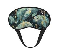 Masque de sommeil occultant à imprimé animaux marins pour femmes et hommes, masque pour les yeux zéro pression oculaire pour les voyages et tout autour du sommeil