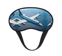 Masque de sommeil occultant à imprimé avions - Couverture des yeux pour dormeur latéral, doux et confortable, parfait pour les voyages, la méditation