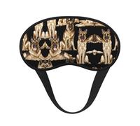 Masque de sommeil occultant à imprimé berger allemand, couverture des yeux pour dormeur latéral, doux et confortable, parfait pour les voyages, la méditation