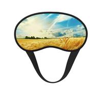 Masque de sommeil occultant à imprimé champ de blé pour homme et femme, masque pour les yeux zéro pression oculaire pour les voyages et tout le sommeil