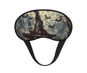 Masque de sommeil occultant à imprimé chapeau de sorcière pour femmes et hommes, masque pour les yeux zéro pression oculaire pour les voyages et tout le sommeil