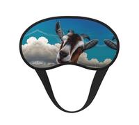 Masque de sommeil occultant à imprimé chèvre - Masque contour des yeux, parfait pour les voyages, la méditation et une utilisation nocturne