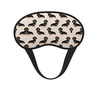 Masque de sommeil occultant à imprimé chien mignon - Couverture des yeux pour dormeur latéral, doux et confortable, parfait pour les voyages, la méditation