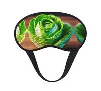 Masque de sommeil occultant à imprimé chou lumineux - Couverture des yeux pour dormeur latéral, doux et confortable, parfait pour les voyages, la méditation