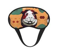 Masque de sommeil occultant à imprimé cochon d'Inde - Couverture pour les yeux pour dormeur sur le côté, doux et confortable, parfait pour les voyages et la méditation