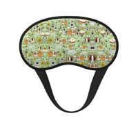 Masque de sommeil occultant à imprimé cochon d'Inde - Couverture pour les yeux pour les personnes dormant sur le côté, doux et confortable, parfait pour les voyages et la méditation