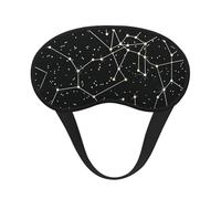 Masque de sommeil occultant à imprimé constellation de divination étoilée pour homme et femme, masque pour les yeux zéro pression oculaire pour les voyages et tout le sommeil