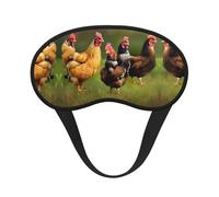 Masque de sommeil occultant à imprimé coq - Couverture des yeux pour dormeurs sur le côté, doux et confortable, parfait pour les voyages, la méditation