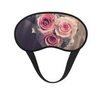 Masque de sommeil occultant à imprimé de roses - Masque contour des yeux, parfait pour les voyages, la méditation et une utilisation nocturne