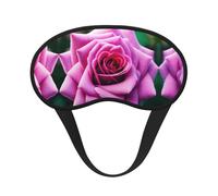 Masque de sommeil occultant à imprimé de roses violettes - Couverture des yeux pour les personnes dormant sur le côté, doux et confortable, parfait pour les voyages, la méditation