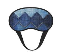 Masque de sommeil occultant à imprimé denim bleu dégradé pour homme et femme, masque pour les yeux zéro pression oculaire pour les voyages et tout le sommeil