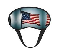 Masque de sommeil occultant à imprimé drapeau américain - Couverture des yeux pour dormeur latéral, doux et confortable, parfait pour les voyages, la méditation