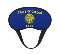 Masque de sommeil occultant à imprimé drapeau de l'Oregon, masque pour les yeux bloquant la lumière, pour les voyages, le camping, le travail de nuit
