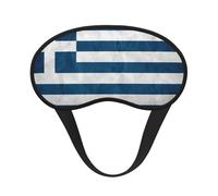 Masque de sommeil occultant à imprimé drapeau grec, couverture des yeux pour dormeurs latéraux, doux et confortable, parfait pour les voyages, la méditation