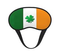 Masque de sommeil occultant à imprimé drapeau irlandais - Couverture des yeux pour dormeur latéral, doux et confortable, parfait pour les voyages, la méditation