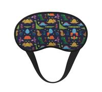Masque de sommeil occultant à imprimé feuille de palmier dinosaure - Couverture des yeux pour dormeur latéral, doux et confortable, parfait pour les voyages, la méditation