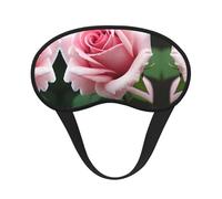 Masque de sommeil occultant à imprimé fleur de rose - Couverture des yeux pour dormeur latéral doux et confortable, parfait pour les voyages, la méditation