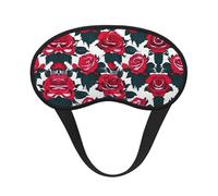 Masque de sommeil occultant à imprimé floral rose - Couverture des yeux pour dormeur latéral, doux et confortable, parfait pour les voyages, la méditation