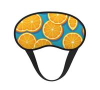 Masque de sommeil occultant à imprimé fruits orange frais - Couverture des yeux pour dormeur latéral, doux et confortable, parfait pour les voyages, la méditation