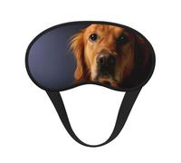 Masque de sommeil occultant à imprimé Golden Retriever - Cache-les yeux profilé, parfait pour les voyages, la méditation et une utilisation de nuit