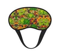 Masque de sommeil occultant à imprimé grenouille - Couverture des yeux pour les personnes dormant sur le côté, doux et confortable, parfait pour les voyages, la méditation