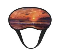 Masque de sommeil occultant à imprimé lever de soleil pour homme et femme, masque pour les yeux zéro pression oculaire pour les voyages et tout le sommeil