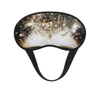 Masque de sommeil occultant à imprimé livre magique pour homme et femme, masque pour les yeux zéro pression oculaire pour les voyages et tout le sommeil