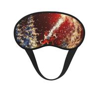 Masque de sommeil occultant à imprimé magique de Noël pour femmes et hommes, masque pour les yeux zéro pression oculaire pour les voyages et tout autour du sommeil