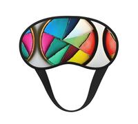 Masque de sommeil occultant à imprimé palette ronde - Couvre-yeux confortable, réglable, parfait pour les voyages, la méditation et le camping
