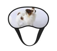 Masque de sommeil occultant à imprimé papillon blanc - Masque contour des yeux, parfait pour les voyages, la méditation et une utilisation de nuit